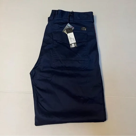 Diesel blue p tucs tape chino trousers - Picture 7 of 13